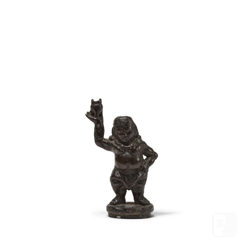 明早期 銅人物像 | PETITE STATUETTE D'UN HOMME EN BRONZE - 图1